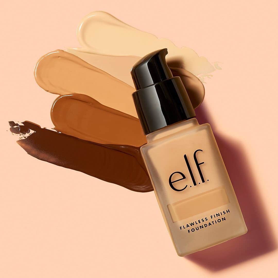 e.l.f.さんのインスタグラム写真 - (e.l.f.Instagram)「Our best-selling foundation is available in 40 shades 🙌 The Flawless Finish Foundation has a semi-matte finish, is lightweight and oil-free - perfect for all skin types ✨#elfingamazing #elfcosmetics #crueltyfree #vegan」7月16日 8時01分 - elfcosmetics