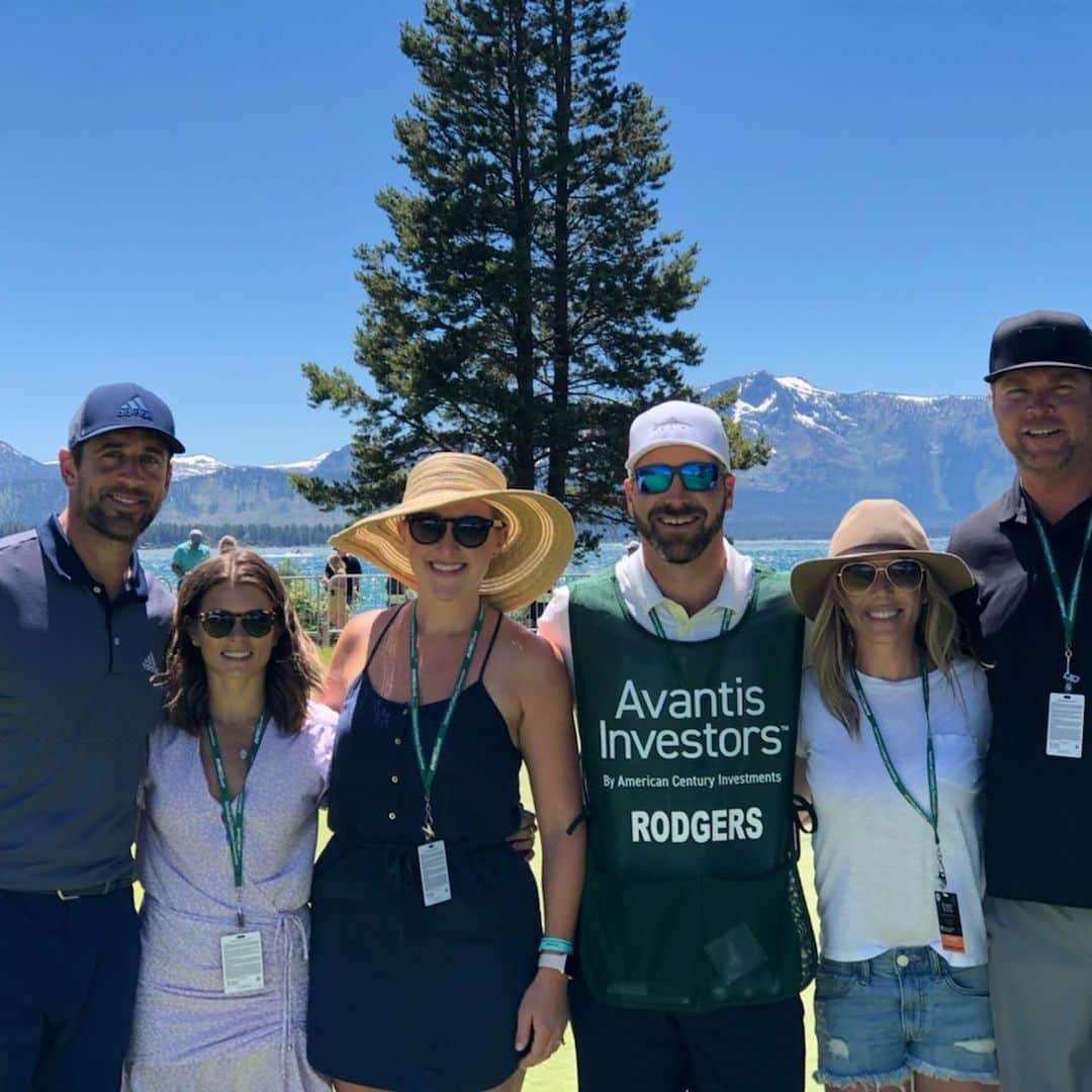 アーロン・ロジャースさんのインスタグラム写真 - (アーロン・ロジャースInstagram)「Another incredible week in Lake Tahoe at the @acchampionship #accgolf every year gets a little better thanks to the planning of @danicapatrick @lhawk34 @misssarahmarie13 and the great caddying of @eblofer Had 3 great groups to play with, and it’s always fun spending time with our Tahoe family and the great fans we see every year, especially Carol!  Can’t wait to run it back next year #bestweekofthesummer @officialajhawk @weirnathan @ryanhawk12 @shalvy @dannymehan5 @tarynmehan #tahoecrew #justineandfrenchy #」7月16日 9時36分 - aaronrodgers12