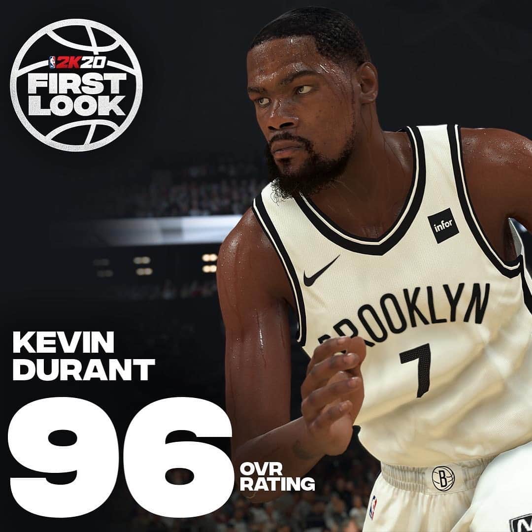 Brooklyn Netsさんのインスタグラム写真 - (Brooklyn NetsInstagram)「‪⚫️⚪️ Get your first look at Kevin Durant in NBA 2K20 ⚪️⚫️‬」7月16日 10時28分 - brooklynnets