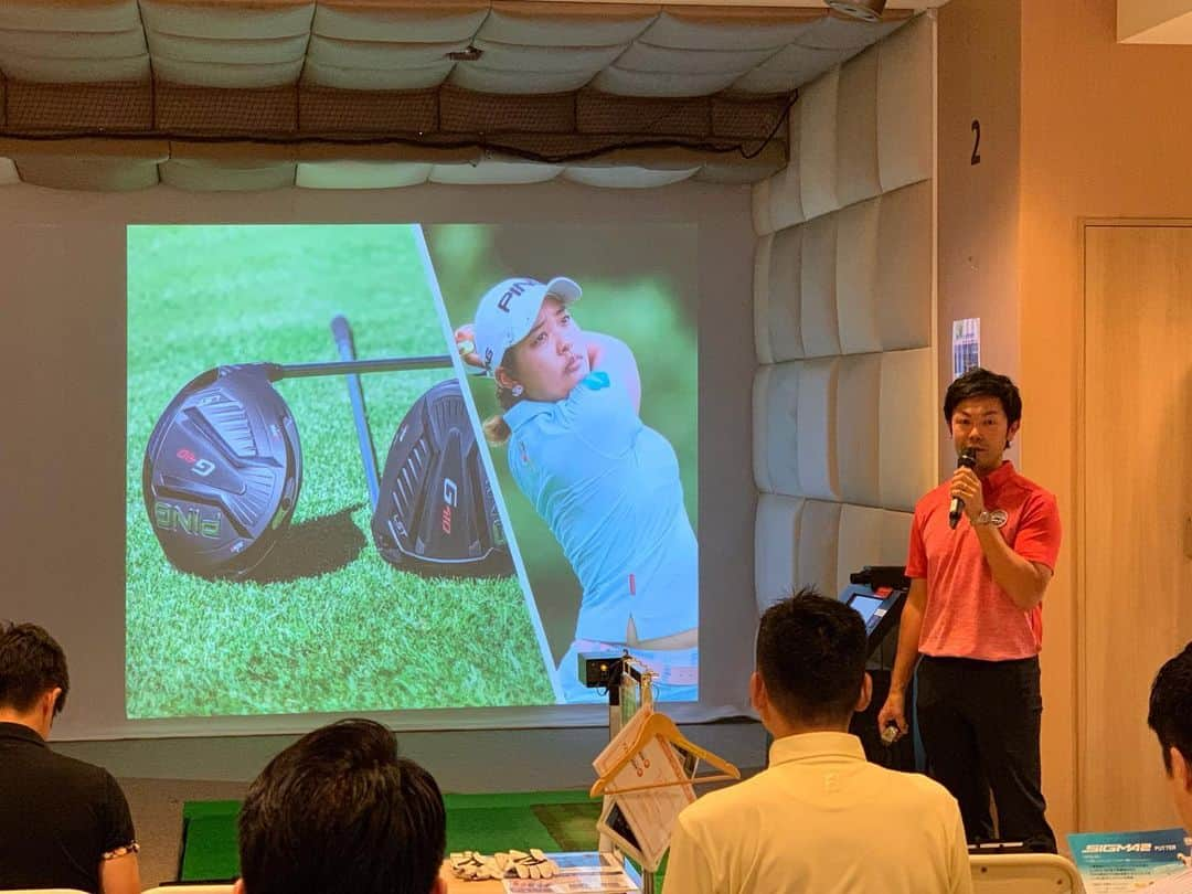 勝又優美さんのインスタグラム写真 - (勝又優美Instagram)「今日は新作発表会！  #pinggolf#beamsgolf#勝又優美 #ping#ゴルフ#ゴルフレッスン #ゴルフ女子#ゴルフ男子 #ゴルフウェア #ゴルフスイング #golfswing #ゴルフ好き #ゴルフバカ#ゴルフ大好き #ゴルフ初心者 #golf#lpgaティーチングプロ#lpga #golfstagram#golfcoach #golfpro#golflesson#ゴルフコーチ#golfshot#instagolf#golf#golflessons」7月16日 11時18分 - yumi.katsumata