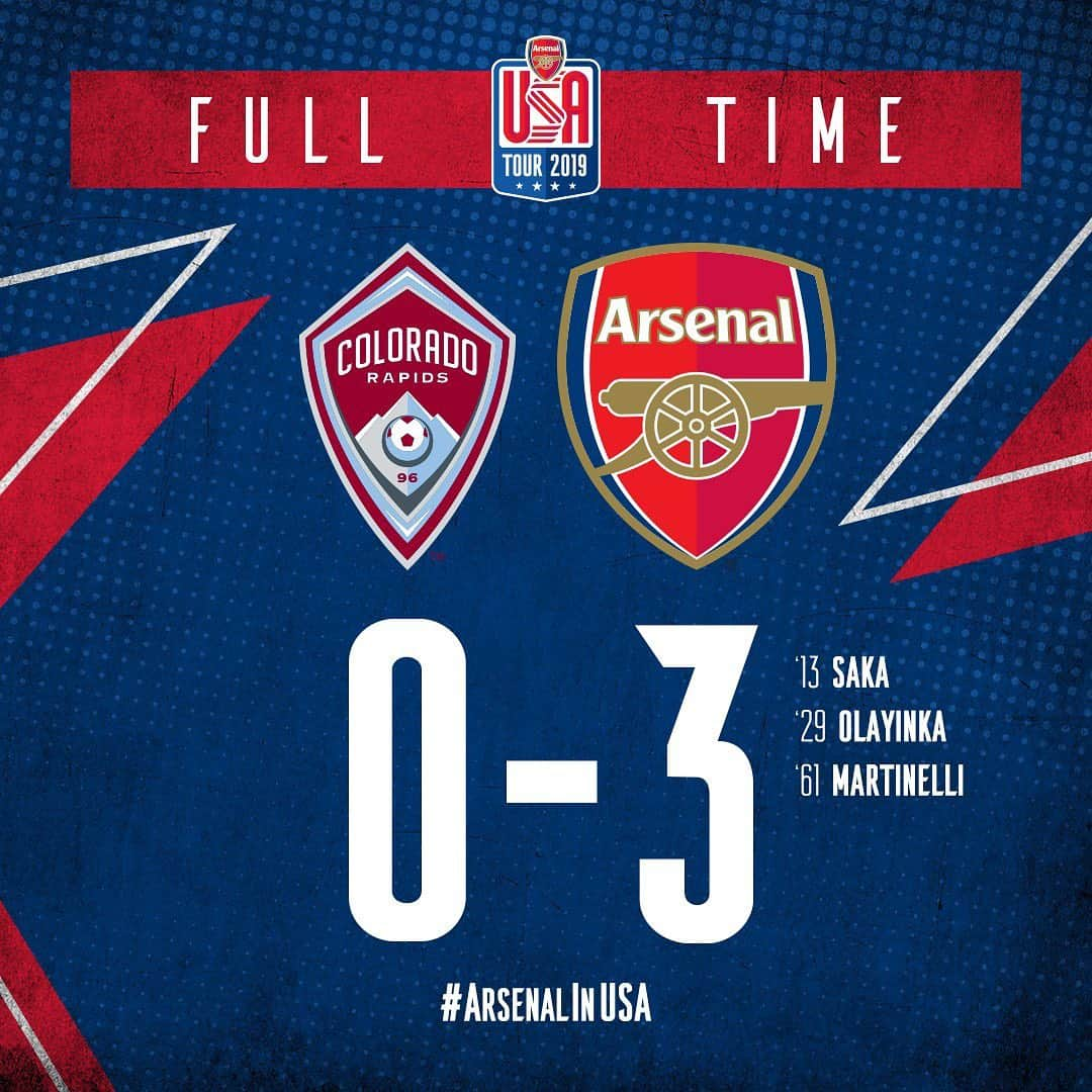 アーセナルFCさんのインスタグラム写真 - (アーセナルFCInstagram)「A winning start to #ArsenalinUSA 🙌  #Arsenal #tour #Colorado #Rapids」7月16日 11時59分 - arsenal