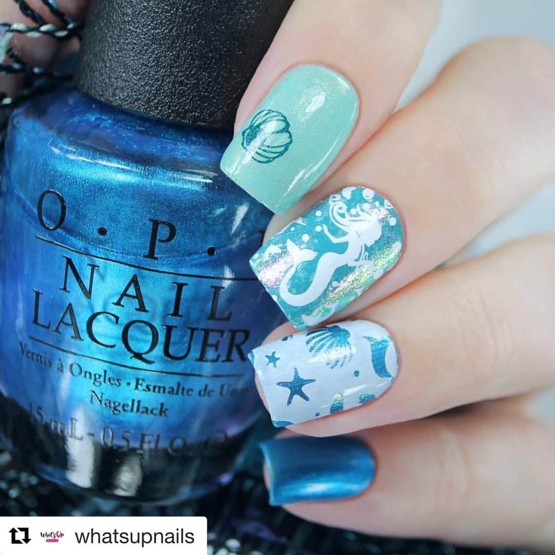 Nail Designsさんのインスタグラム写真 - (Nail DesignsInstagram)「Credit: @whatsupnails ・・・ Gorgeous nails by @mari_girl2203 using stamping plate Whats Up Nails - B038 Lost At Sea ($7.75 USD) and Aurora Pigment ($21.75 USD) available on our site WhatsUpNails.com (link in bio) and in store in Chandler Mall (Arizona, USA)! We ship worldwide from USA!  #whatsupnailsb038 #nailart #nailsart #nailsart #naildesign #naildesigns #nailsdesign #stampingnailart  #nailstamping #stampingnails #stampingnailart #nauticalnails #seanails #stamping #oceannails #mermaidnails #whatsupnailsaurorapigment」7月16日 12時23分 - nailartfeature