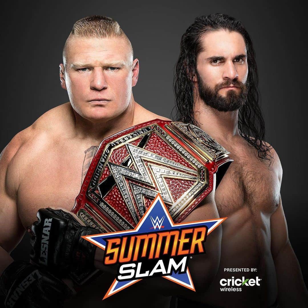 WWEさんのインスタグラム写真 - (WWEInstagram)「@wwerollins has his chance at redemption when he challenges #BrockLesnar for the #UniversalTitle at #SummerSlam!」7月16日 13時20分 - wwe