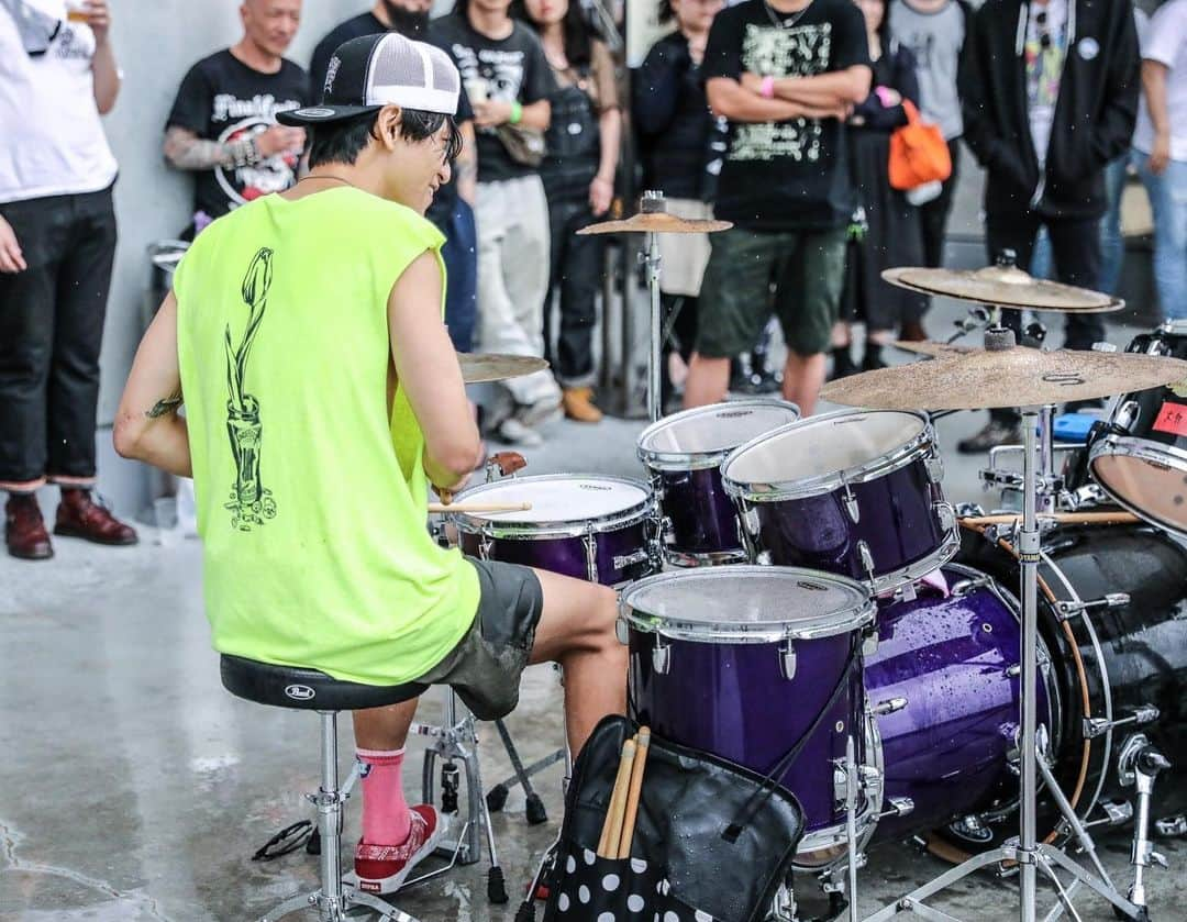 Bunta さんのインスタグラム写真 - (Bunta Instagram)「☔️🥁☔️🥁☔️ Drum Session with @chinwill 🔥🔥 📸: @saru_0305  #drumforhappy #drumsdrumsdrums #drums #yamahadrums #zildjiancymbals」7月16日 14時16分 - buntatf