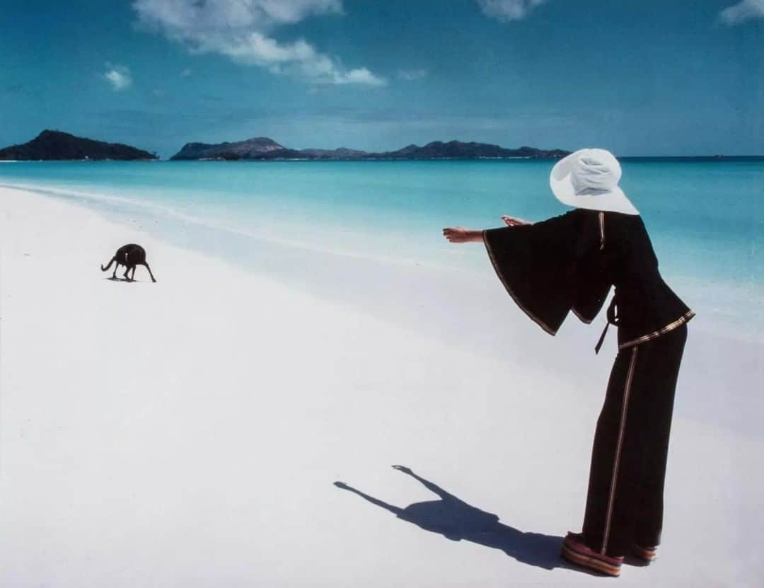 Meganさんのインスタグラム写真 - (MeganInstagram)「'Dog Friday', Praslin Island, Seychelles ➖ Norman Parkinson for Vogue﻿ ﻿ ﻿ #normanparkinson #vogue #britishvogue #seychelles」6月22日 22時10分 - zanzan_domus