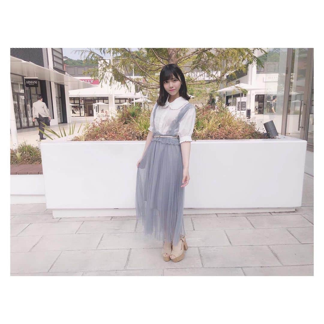 岩田陽菜さんのインスタグラム写真 - (岩田陽菜Instagram)「久々に #私服 を紹介してみますっ♡🐰♡﻿ ﻿ ﻿ #ブラウス は  #ナイスクラップ ♡﻿ ﻿ ﻿ #ジャンパースカート は #レクラン だよ〜🐰﻿ ﻿ #シューズ  は  #dazzlin ♡﻿ ﻿ #シースルー と #レース がかわいいです！！！♡﻿ ﻿ ﻿ ﻿ ﻿ #夏コーデ #ガーリーファッション #lecren #niceclaup #dazzlin  #fashion ﻿ ﻿」6月22日 22時12分 - hina_naso_stu48