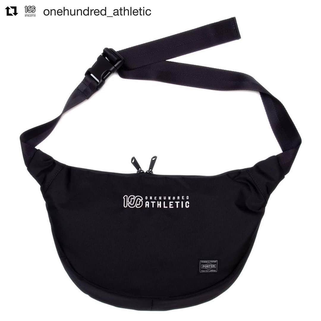 のインスタグラム：「100A x PORTER SHOULDER BAG﻿  #Repost @onehundred_athletic with @get_repost ・・・ 100A x PORTER SHOULDER BAG﻿ ・・・・・﻿ 創業以来高い品質を誇る老舗・吉田カバンの"PORTER"ブランドにONEHUNDRED ATHLETICが別注したショルダーバッグ。﻿ 素材には引き裂き強度が高く、さらに軽くて柔らかいコーデュラ®を採用。スマートで見た目以上の容量と使い勝手の良いコンパートメントは、スポーツ観戦や旅行時の貴重品携帯などに最適な機能とサイズ感で仕上げてもらいました。﻿ ・・・・・﻿ カラー：ブラック﻿ サイズ：ワンサイズ﻿ 価　格：15,000円+税﻿ 発売時期：9月上旬〜中旬﻿ ﻿ ■ONEHUNDRED ATHLETIC JIU-JITSU-GI ART EXHIBITION & 100A POP-UP STORE﻿ 会期：2019年6月25日（火）～ 6月30日（日）﻿ 会場：BRICK & MORTAR 中目黒店﻿ 住所：東京都目黒区中目黒 1-4-4﻿ 営業時間：12:00～19:00﻿ 電話：03-6303-3300」
