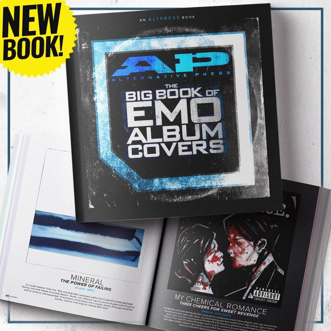 Alternative Pressさんのインスタグラム写真 - (Alternative PressInstagram)「Our second print book THE BIG BOOK OF EMO ALBUM COVERS is now available! From the classics to the core, The Big Book includes over 200 iconic album covers that will send you spiraling back into your emo phase 👇﻿ Preorders are AVAILABLE NOW at the LINK IN BIO﻿ .﻿ .﻿ .﻿ #emo #emomusic #emolyrics #emoalbum #emoalbums #emoalbumcovers #emoalbumart #mychemicalromance #mcr #mychem #mcrmy #takingbacksunday #tbs #falloutboy #fob #mineral #thursday #yellowcard #jimmyeatworld #emobands #emoartists #alternativepress #altpress﻿ ﻿」6月22日 23時00分 - altpress