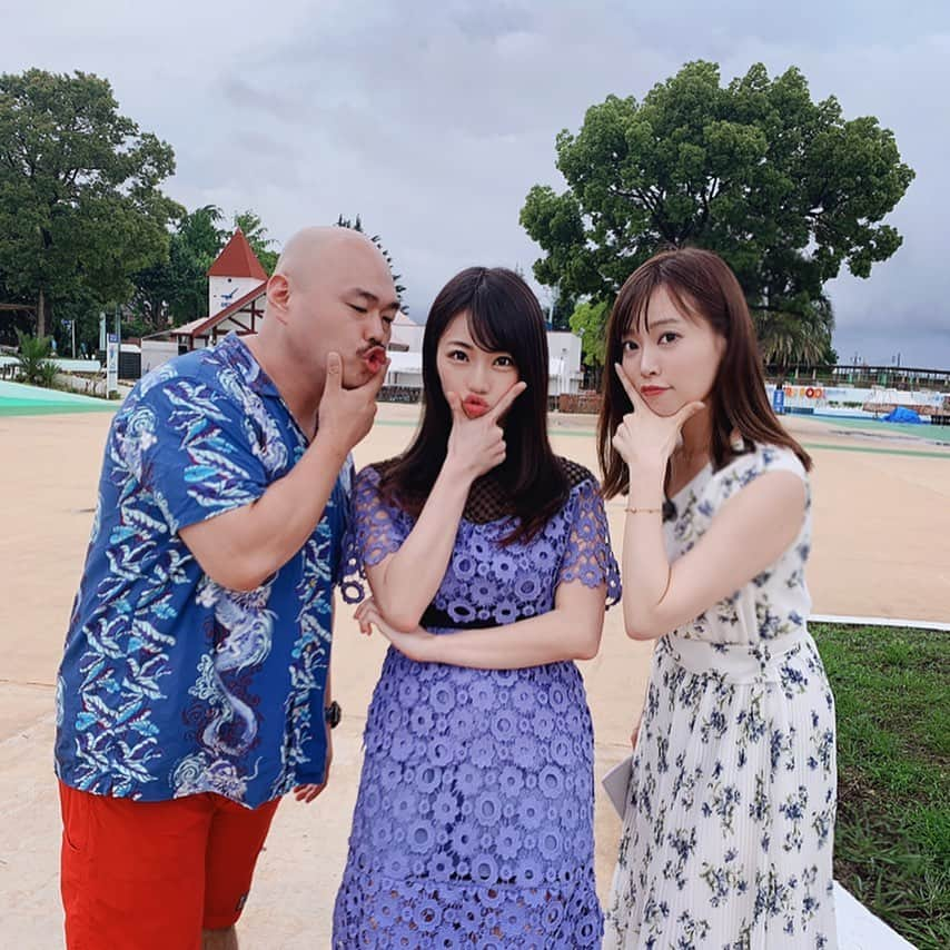 鈴木ふみ奈さんのインスタグラム写真 - (鈴木ふみ奈Instagram)「収録もあったよー🌴🌻 クロちゃんとまつかよさんと🌈 OAは8月みたい☺️❤️ また告知するしん💕  #クロちゃん #まつかよ さん #松本圭世 さん」6月22日 23時17分 - fuminasuzuki