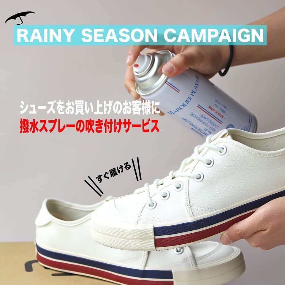 アールエフダブリューさんのインスタグラム写真 - (アールエフダブリューInstagram)「【RFW ONLINE SHOP】 "RAINY SEASON CAMPAIGN"  ただいまRFW ONLINE SHOPでは 梅雨の季節のキャンペーンとして、 シューズをお買い上げいただいたお客様に 撥水スプレーの吹き付けサービスを行なっております。  はじめに撥水スプレーをかけておくだけで、雨水や泥汚れを防いでくれます。 最初に行なうシューケアとして非常に重要で、なおかつ有力なケアとなります。  そんな撥水スプレーでの最初のケアをRFWが行います！  届いた靴はすぐに履きたいですよね！ 出荷前に撥水スプレーのケアを施しているので、 届いたらすぐにご着用できます！ ※ご不要のお客様は備考欄へお願いします。  この機会に是非RFW ONLINE SHOPをご利用ください。 よろしくお願い致します。  Since rainy season is coming, We are going to give a free waterproof spray service  for the shoe that you have purchased. Protect your shoe from water, mud and other stains as you go out. A very first step for your shoe care. Ready to wear after sprayed !  Do check out link below for more information and also at our ONLINE SHOP !  www.rfwtokyo.com @rfwtokyo  RFW ONLINE SHOP  http://www.rhythmtokyo.com/  #rfw #rfwtokyo #rhythmfootwear #sneaker #sneakers #kicks #instashoes #instakicks #sneakerhead #sneakerheads #nicekicks #sneakerfreak #kickstagram #2019ss #spring #summer #renewal #20th #aniversary #tokyo #rpm #rhythmprimarymarket #watarproof #防水スプレー #キャンペーン」6月22日 18時05分 - rfwtokyo