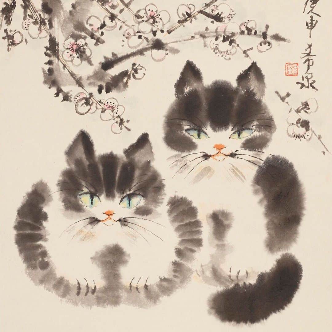 クリスティーズさんのインスタグラム写真 - (クリスティーズInstagram)「Saturday #Caturday 🐱 🐱 🐱 This painting is a highlight of The Art of China: Summer Edition online auction, open for bidding until 27 June.⠀ .⠀ Pang Xiquan (1941–2006), ‘Early Spring’ (detail), 2000. Estimate: $500-800.⠀ .⠀ #art #artwork #artist #cat #cats #catsofinstagram #instacat #chineseart #chineseartist」6月22日 18時18分 - christiesinc