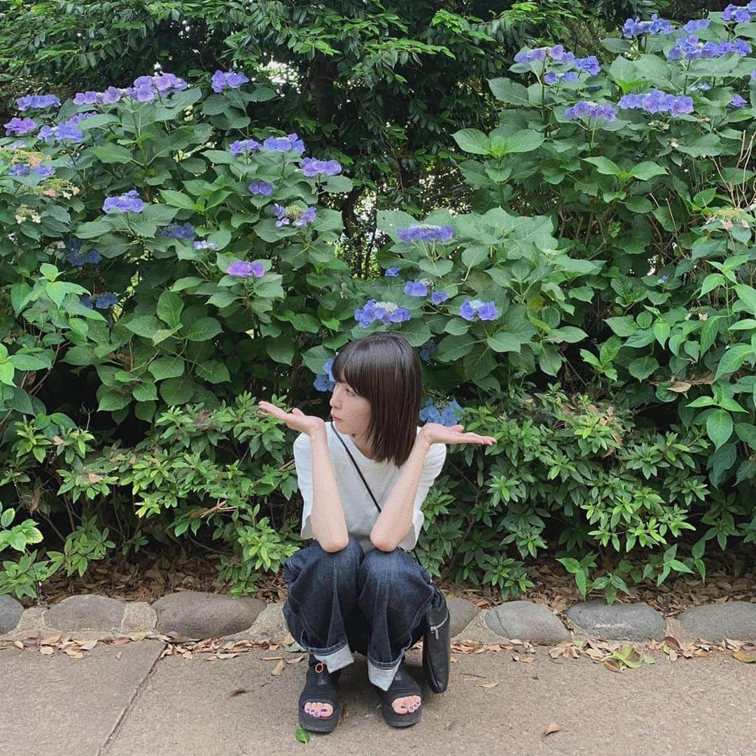 うちだゆうほさんのインスタグラム写真 - (うちだゆうほInstagram)「なんだか梅雨らしい天気ですね💠💠💠」6月22日 18時35分 - uchidayuho