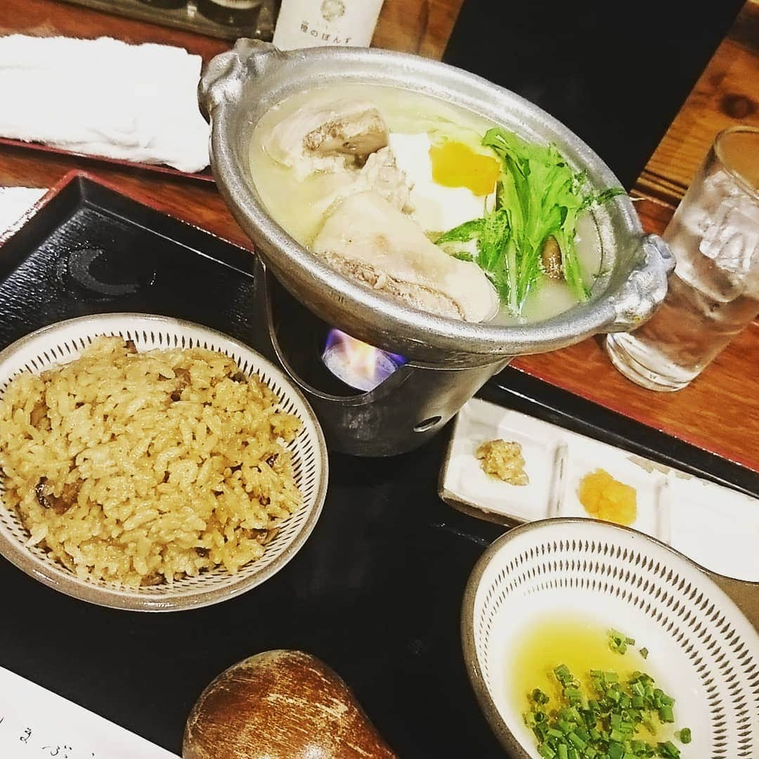 βさんのインスタグラム写真 - (βInstagram)「#水炊き #とりまぶし #福岡天神」6月22日 20時44分 - thanke311