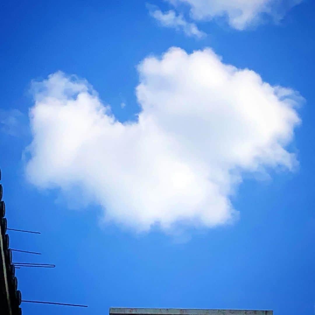 シム・ジホさんのインスタグラム写真 - (シム・ジホInstagram)「하지에 발견한 하트 구름~❤️」6月22日 20時46分 - pickybonbon