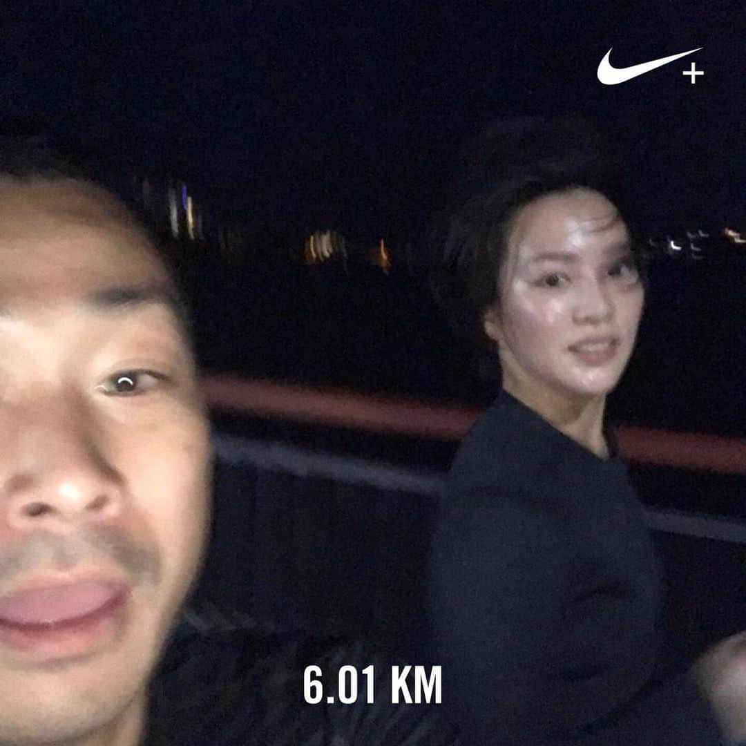 のインスタグラム：「あへって言ってそう @ikemako  #effect_run  #effectrunners #nikerunning  #ハシリマスタグラム  #走るれろ」