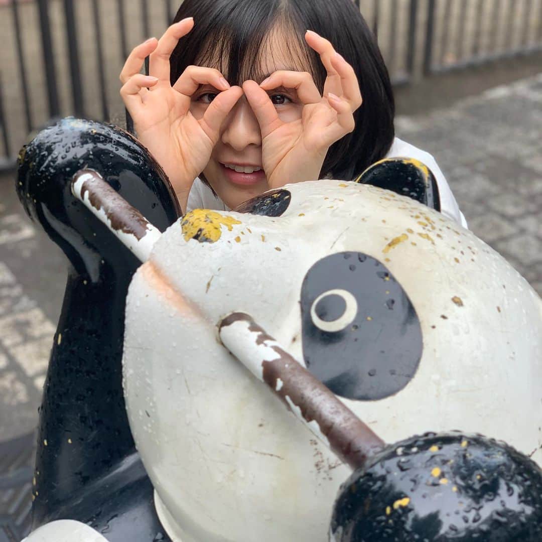 森七菜さんのインスタグラム写真 - (森七菜Instagram)「撮影の合間にパンダ🐼と友達になっていました。笑 #パンダの遊具 #公園 #もりなな #森七菜」6月22日 21時40分 - morinana_official