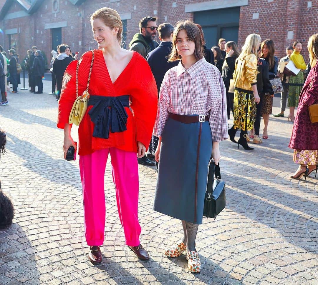 STREET STYLEのインスタグラム：「@stella_vonsenger and @double3xposure, photographed by Phil Oh / @mrstreetpeeper // @voguemagazine」