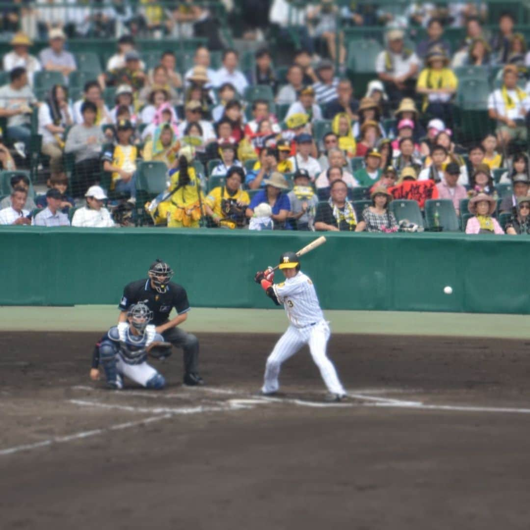 川畑雅秀さんのインスタグラム写真 - (川畑雅秀Instagram)「今日は甲子園に行って来ました😊ライトスタンドから記者くらいいっぱい写真撮りましたぁ🤗 めっちゃいい写真いっぱい撮れましたぁ〜！ #甲子園球場 #大山悠輔 #糸井嘉男 #ジェットふうせん #」6月23日 0時32分 - kawabata.kun