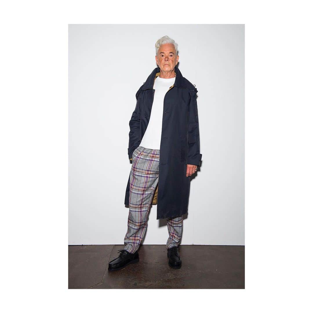 のインスタグラム：「Lou Dalton #ss20 #lfwm Styling @stuartvwilliamson Casting @federica_mennea Hair @alexandersoltermannhair using @bumbleandbumble MU @michellewebbmakeup @aofmakeup using @dermalogica Footwear @paraboot_official Hosiery @falke Music @_josh_hight_ Photography @Jason loydevans THANK YOU @sanecomms @johnsmedleyknitwear @gloverall @thehaigh @studio_fulton @adrianpgibson @alexanderdrawings #gordonrichardson @leon_cerrone @andreaslarsson26 @pierreyvesm @burrowsandstone @amyvwardx #myboys Showing at #manwomanshows @manwomanshows manwomanshows #paris #pavillionvendome」