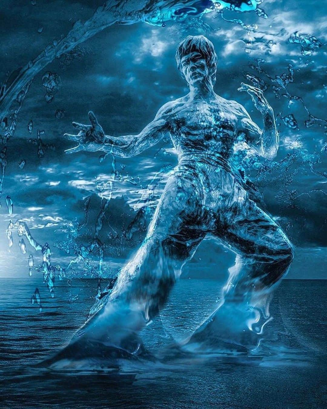 ジーナ・カラーノさんのインスタグラム写真 - (ジーナ・カラーノInstagram)「Mm. 🌊 #saturdaymotivation @bosslogic is this your work?! So dope! #Repost @brucelee_theimmortaldragon ・・・ Be water, my friend. 🌊🌊🌊🐉🐉🐉 ... #BruceLee #BeWater」6月23日 1時04分 - ginajcarano