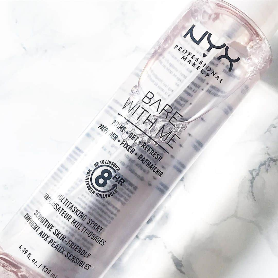 NYX Cosmeticsさんのインスタグラム写真 - (NYX CosmeticsInstagram)「The ultimate summer spritz ☀️💦 Beat the heat with our NEW Bare With Me Multitasking Spray 🔥 What's your fave way to use it?! 🤔 To prime, set or refresh!? ✨ || #regram @lauren_loves_xx #nyxcosmetics #nyxprofessionalmakeup」6月23日 3時00分 - nyxcosmetics