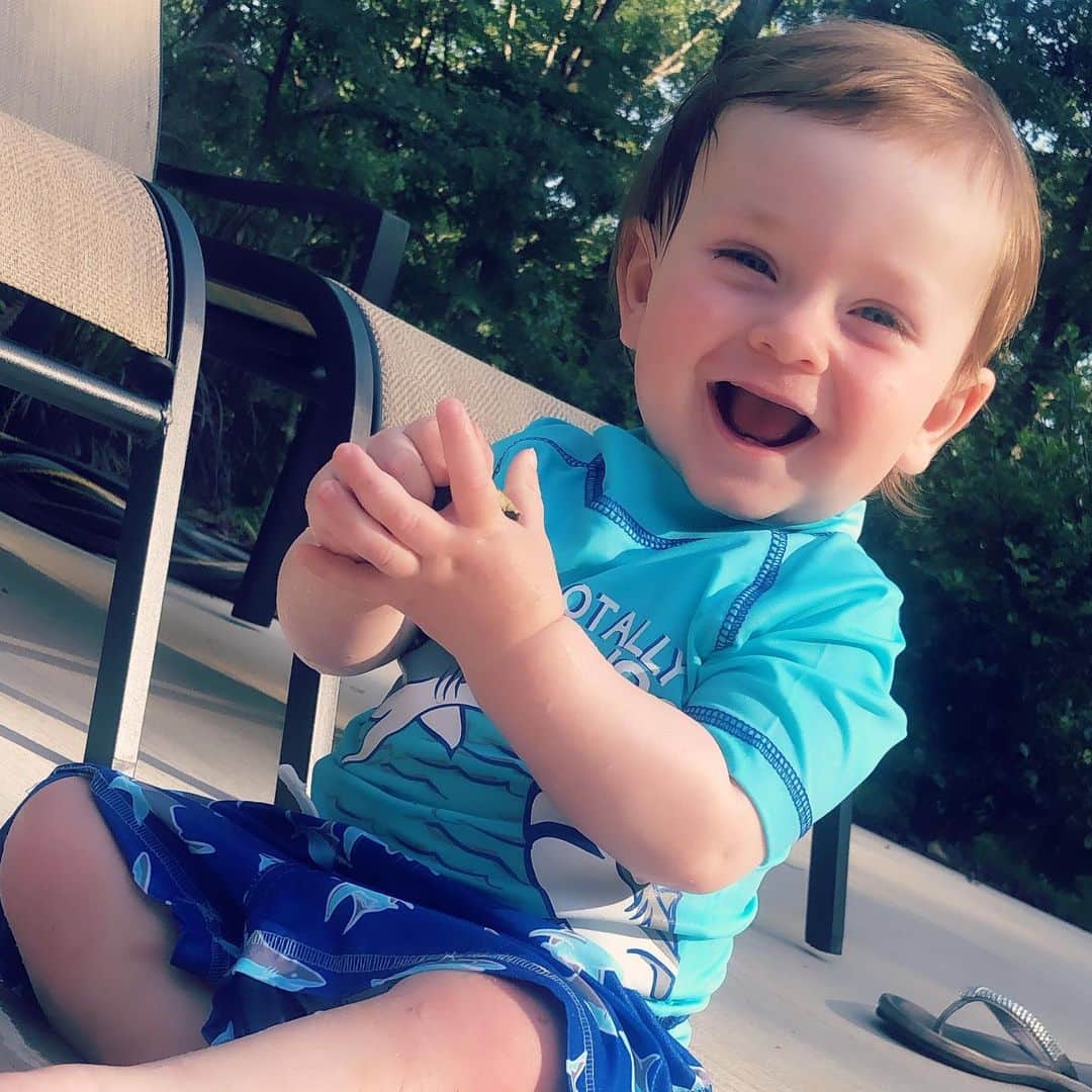 Elle Fowlerのインスタグラム：「James on his First Birthday 😭😍👶🏻」