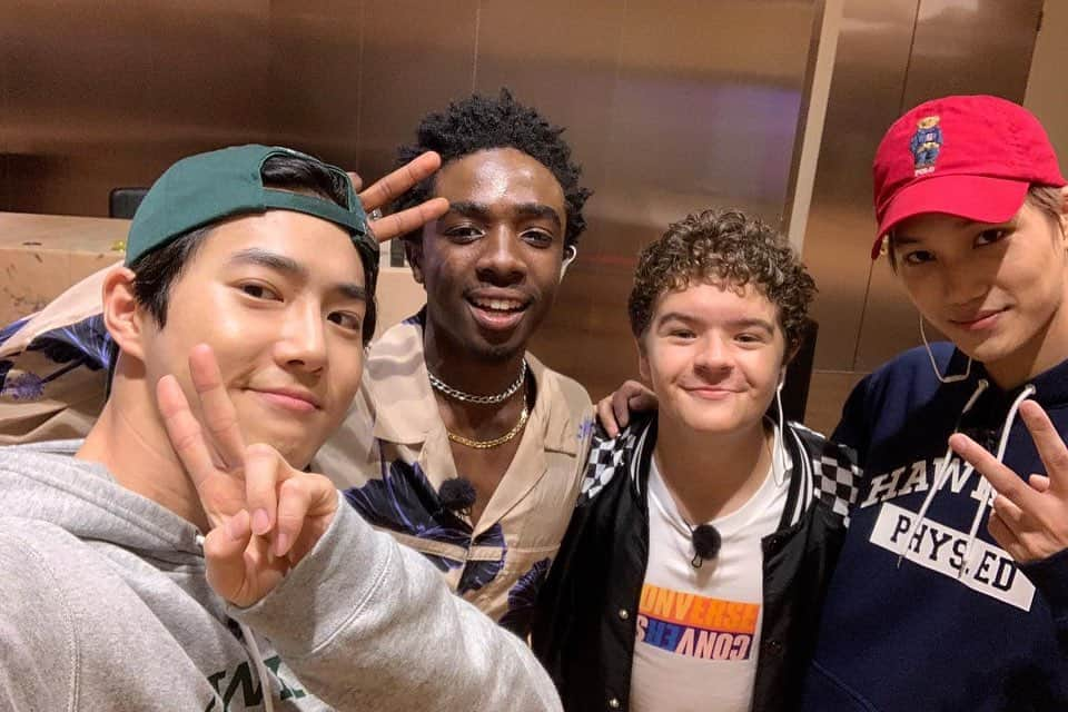 スホさんのインスタグラム写真 - (スホInstagram)「It was so nice to meet you Caleb & Gaten. Let's hang out together again. #StrangerThings」6月23日 18時01分 - kimjuncotton