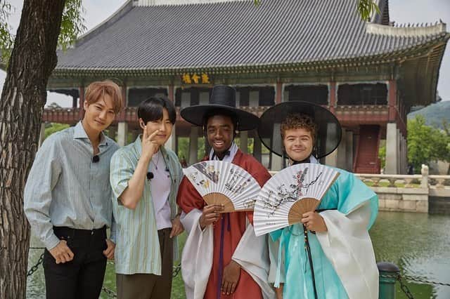 スホさんのインスタグラム写真 - (スホInstagram)「It was so nice to meet you Caleb & Gaten. Let's hang out together again. #StrangerThings」6月23日 18時01分 - kimjuncotton