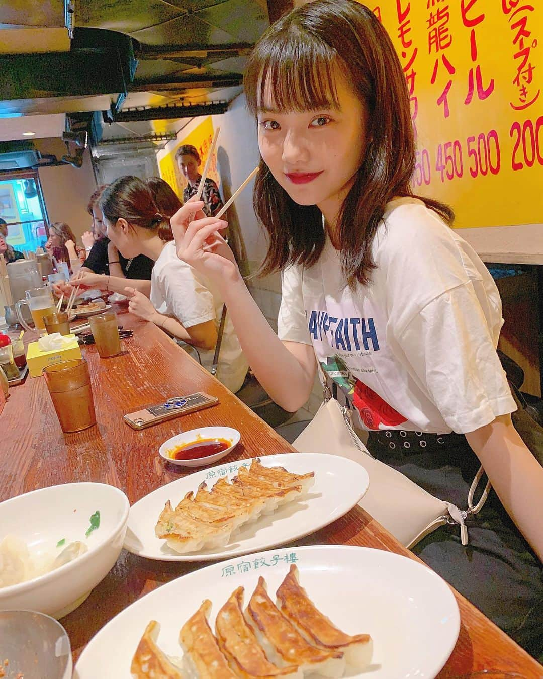 佐久間乃愛さんのインスタグラム写真 - (佐久間乃愛Instagram)「. ギョーザ🥟まいう🥟  #原宿 #原宿餃子楼 #まいう」6月23日 17時14分 - noa_sakuma