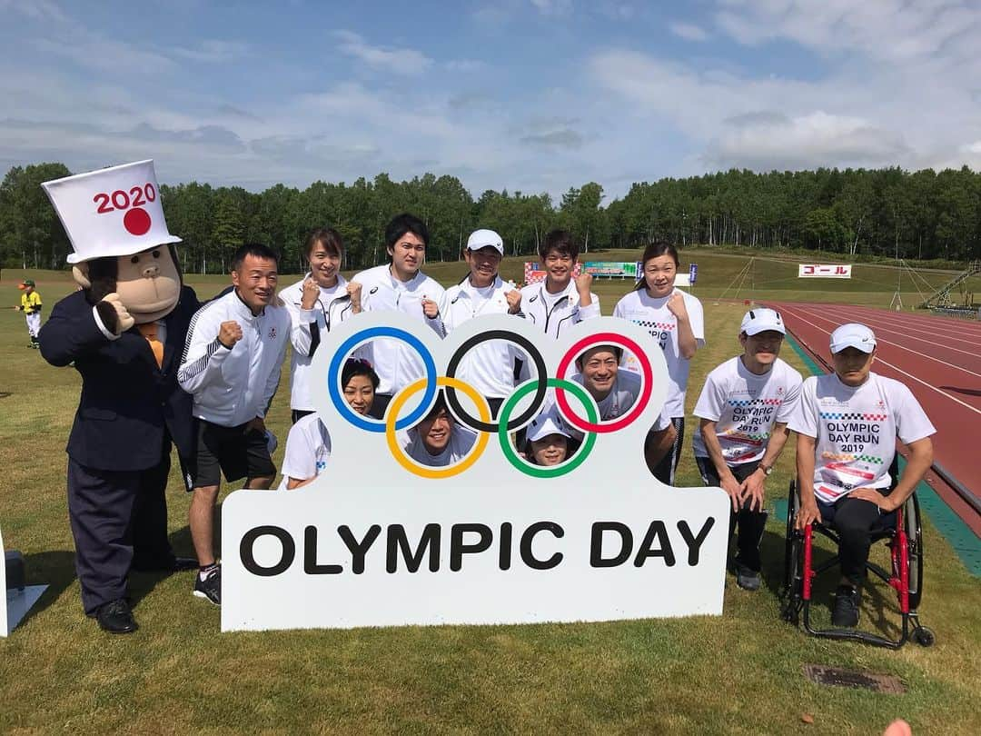 宮下純一さんのインスタグラム写真 - (宮下純一Instagram)「最高のランニング日和☀️オリンピックデーラン士別始まります！#オリンピックデーラン #joc #ENEOS #えねごりくん」6月23日 9時19分 - junichi1017