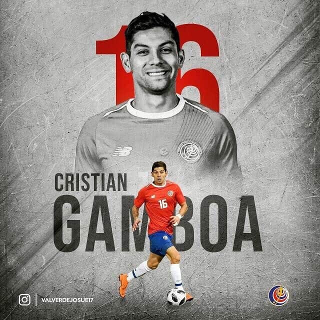 クリスチャン・ガンボアのインスタグラム：「🇨🇷⚽️🏃🏻‍♂️1️⃣6️⃣ #sele #CR #goldcup2019 @valverdejosue17」