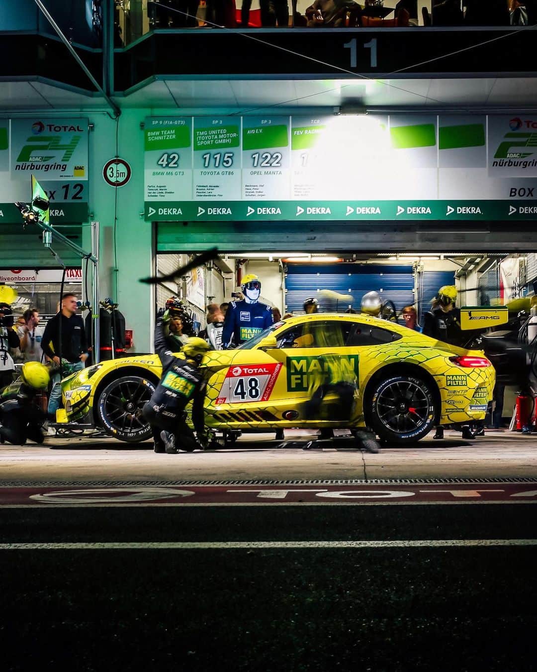 Mercedes AMGさんのインスタグラム写真 - (Mercedes AMGInstagram)「Through the night.🌙 Halftime at the #24hNBR but still 12 more hours to go. We‘re still fighting for the win. Stay tuned and follow our story! #MercedesAMG #AMGGT3 #AMG #DrivingPerformance #24hAMG #nuerburgring」6月23日 9時53分 - mercedesamg