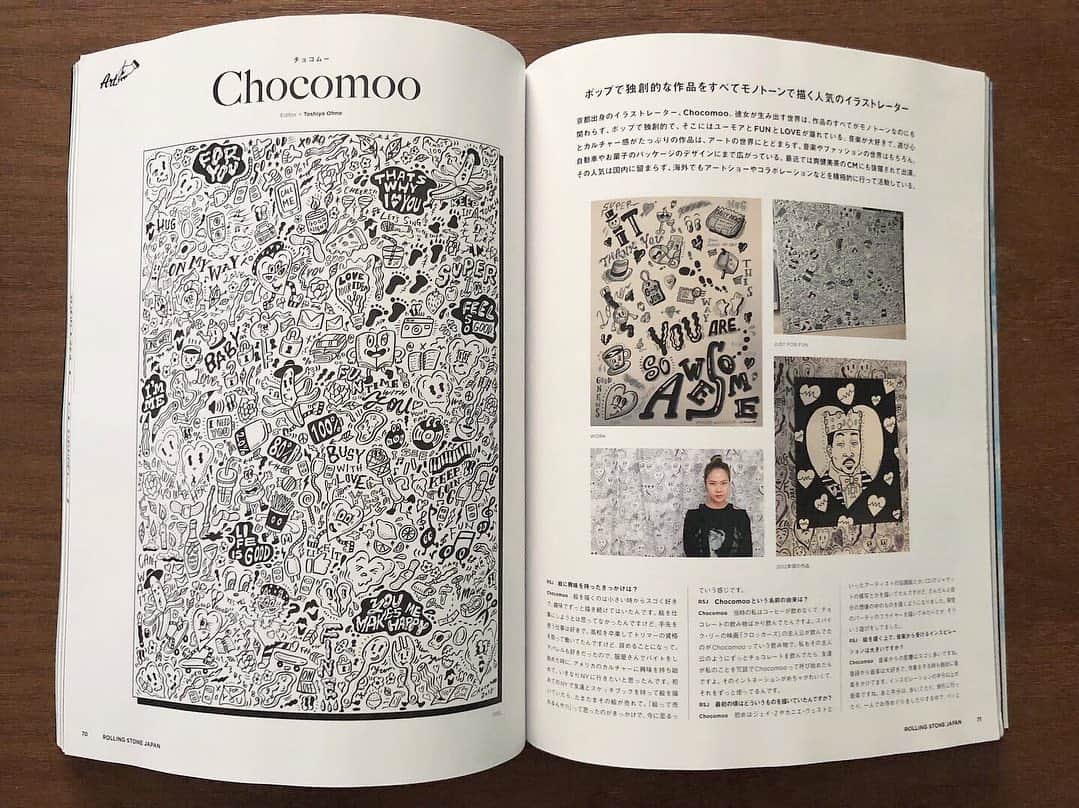 chocomooさんのインスタグラム写真 - (chocomooInstagram)「Rolling Stone🔥🙇🏻‍♂️❣️ comes out on the 6.25 #RollingStoneMagazine #Chocomoo」6月23日 12時29分 - yukachocomoo