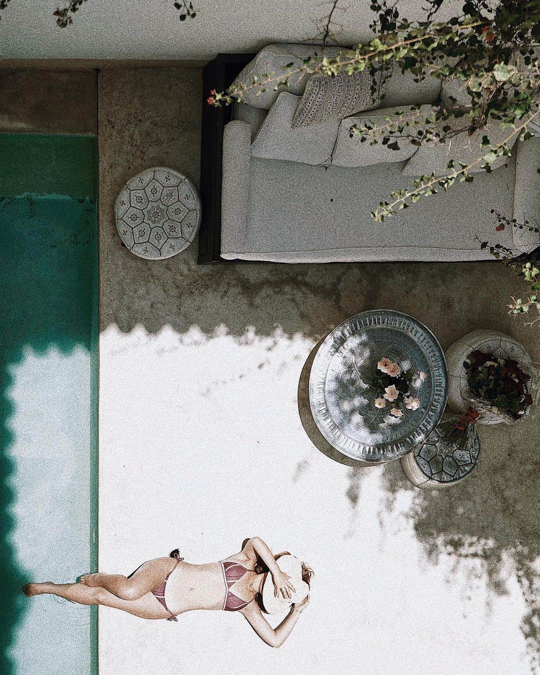 Manamiのインスタグラム：「🌞💤🌹 @snan13marrakech #RiadSnan13」