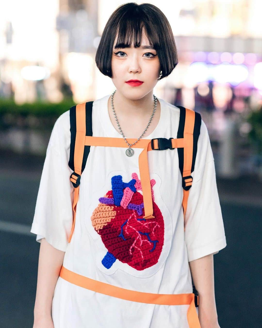 Harajuku Japanさんのインスタグラム写真 - (Harajuku JapanInstagram)「Ryota (@hidoide) - with a Nirvana “In Utero” tattoo on his arm - and Lisa (@_rrr_gram) on the street in Harajuku wearing fashion by John Lawrence Sullivan, Kidill, Unverge, ESC Studio, Black Means, and vintage shops.」6月23日 15時07分 - tokyofashion