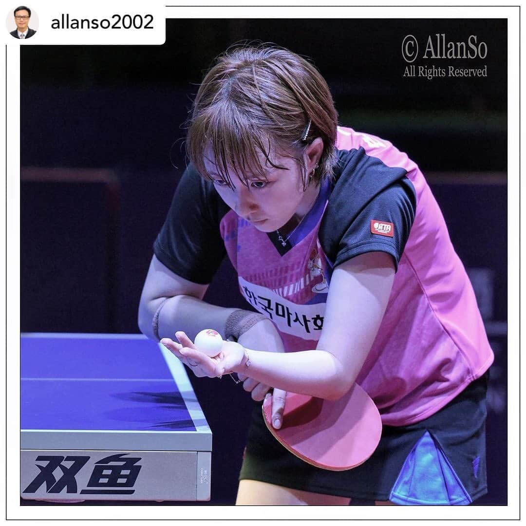 ソ・ヒョウオンさんのインスタグラム写真 - (ソ・ヒョウオンInstagram)「#🏓 Thank you.🤗 . . Posted @withrepost • @allanso2002 Seamaster 2019 ITTF World Tour - Hang Seng Hong Kong Open. ~ SUH Hyowon 徐孝元. ( June 8, 2019 / Queen Elizabeth Stadium / Nikon D810 ). . . . . . . #徐孝元 #suhhyowon #teamkorea #ittf #ittfworldtour #ittfhongkongopen2019 #hongkongtabletennisassociation #nikonkorea #sportphotographers #nikonhongkong #tabletennistournament #tabletennisplayers #seohyowon #서효원」6月23日 18時59分 - suh_hyowon_