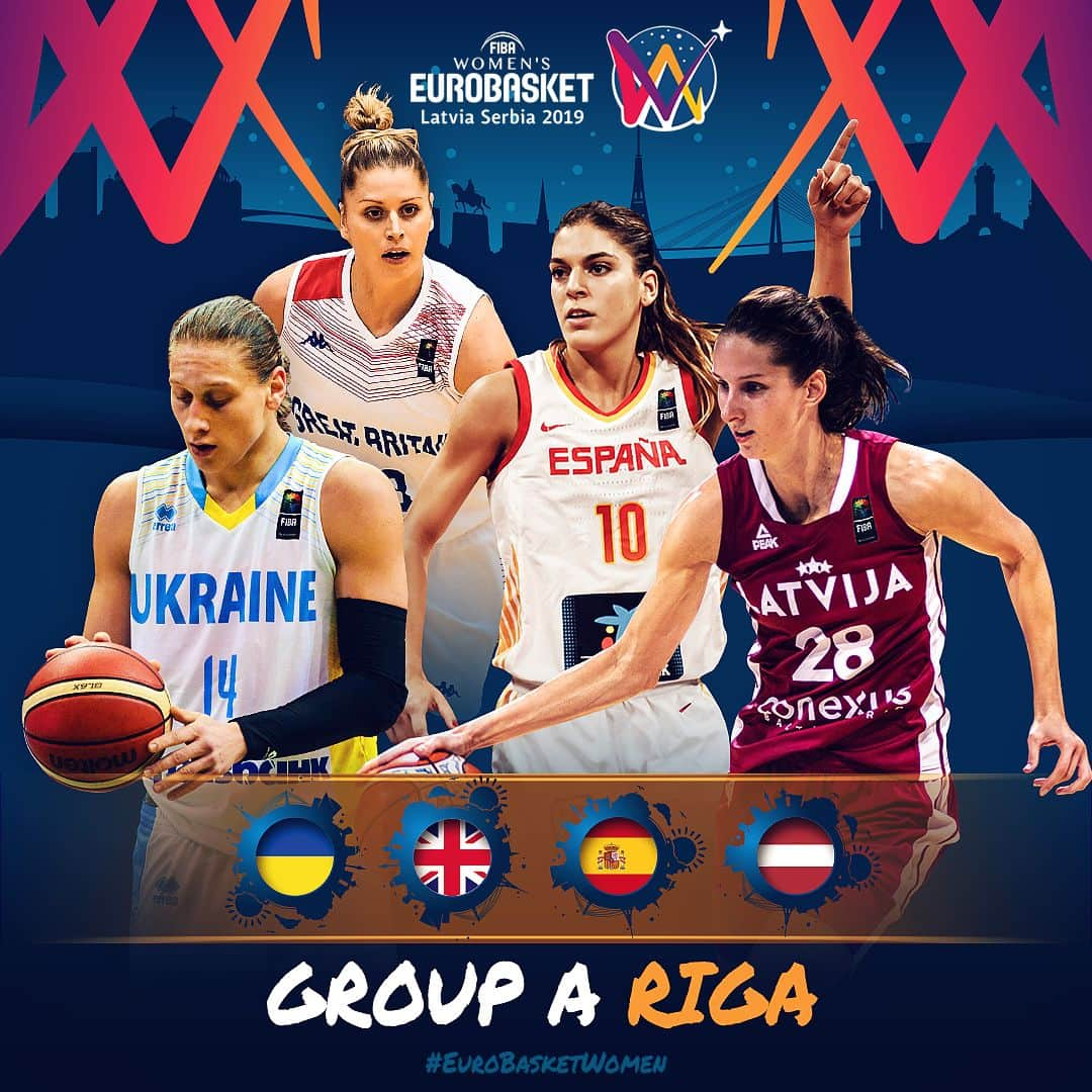 FIBAさんのインスタグラム写真 - (FIBAInstagram)「Which countries will advance from the @EurobasketWomen Group Phase 🤔? . Swipe for all 4 groups 🙌🏻」6月23日 19時00分 - fiba