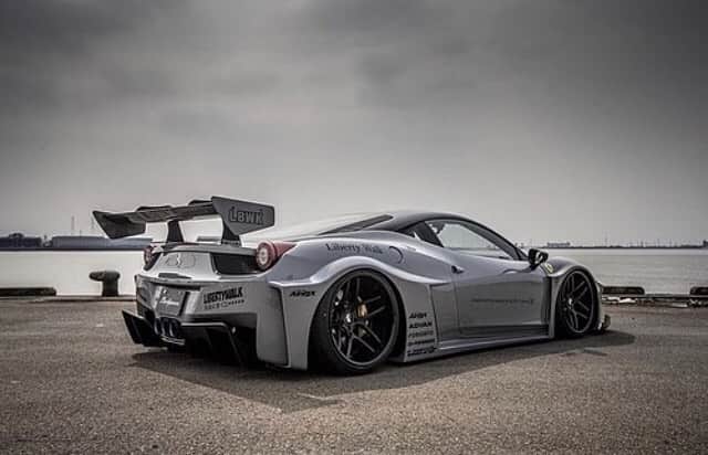 のインスタグラム：「Libertywalk自由に歩く！！！ LB★WORKS FERRARI 458 GTB JAPAN🙂  #ferrari #ferrari458#libertywalk#libertywalkkato#lbworks#lbnation#forgiato#fiexhaust #madmike #airrexsuspention #supercar #シルエット#widebody#stance#japan#japanese」