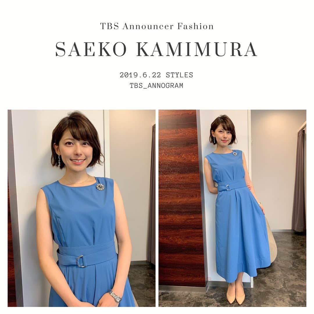 TBSアナウンサー公式さんのインスタグラム写真 - (TBSアナウンサー公式Instagram)「👗 SAEKO KAMIMURA Outfit  Of This Week✨ #tbsannouncersfashion #fashion #上村彩子 #vol9 #Spring  #outfitofthisweek #ootw #ootd #S1 #スパサカ #SPERSOCCER #20190622 #OA」6月23日 ...