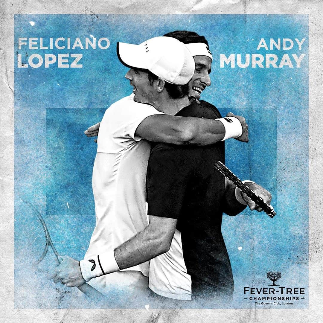 ATP World Tourさんのインスタグラム写真 - (ATP World TourInstagram)「A dream end to the @fevertreechampionships... . @andymurray & @felilopezoficial are the 2019 doubles champions 🏆」6月24日 3時33分 - atptour