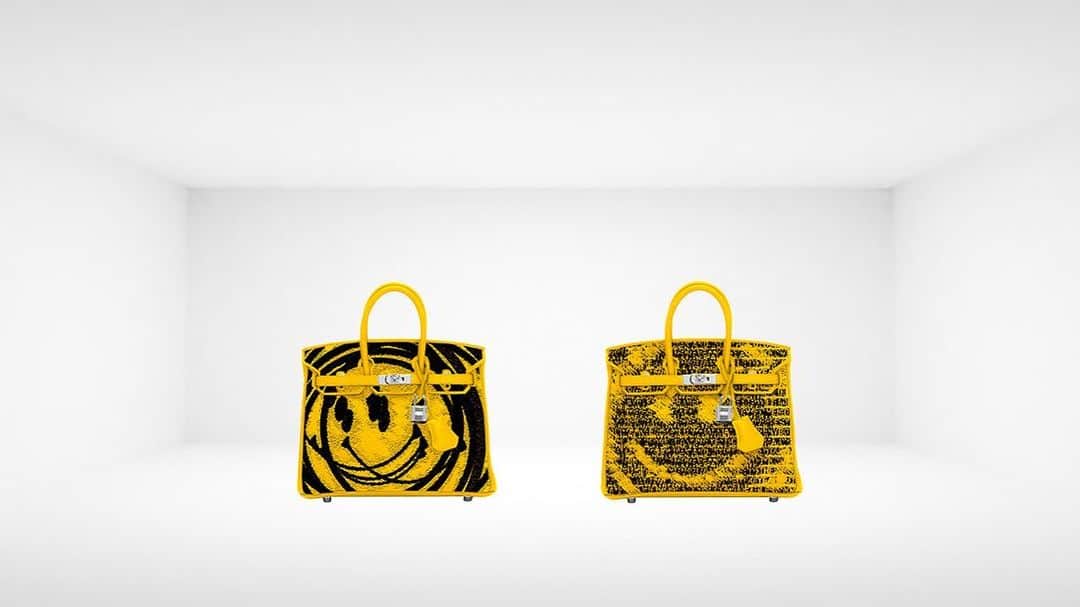 ジェイアーさんのインスタグラム写真 - (ジェイアーInstagram)「The Vintage Iconic Hermes Bag X Jay Ahr Collection  2 Rare smiley Embroidery on Hermès Yellow Birkin Bags  #jayahr #jonathanriss #birkin #birkin30 #hermes #birkinbag #yellow #embroidery #sustainable #Art #iconsxjayahr #everyhumanisanartist #smiley #1963 #beachboys #oneofakind」6月23日 22時50分 - _jay_ahr_