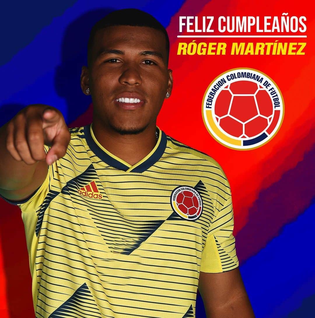 サッカー コロンビア代表チームのインスタグラム：「Feliz cumpleaños #2️⃣5️⃣ @rogermartinez94 esperamos que pases un gran día.」