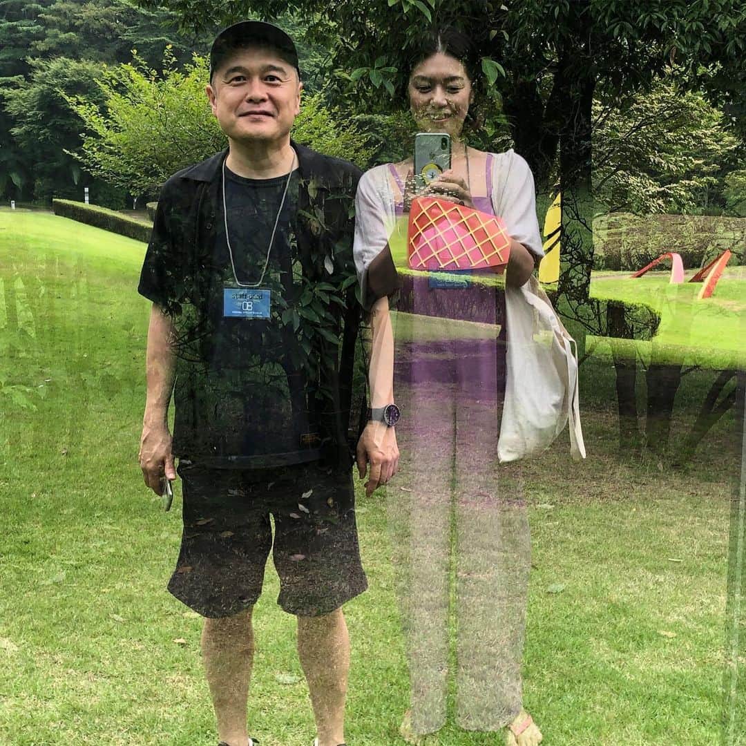 加藤紀子のインスタグラム：「亡霊感😌 （ゼロ加工アート）  #霧島アートの森」