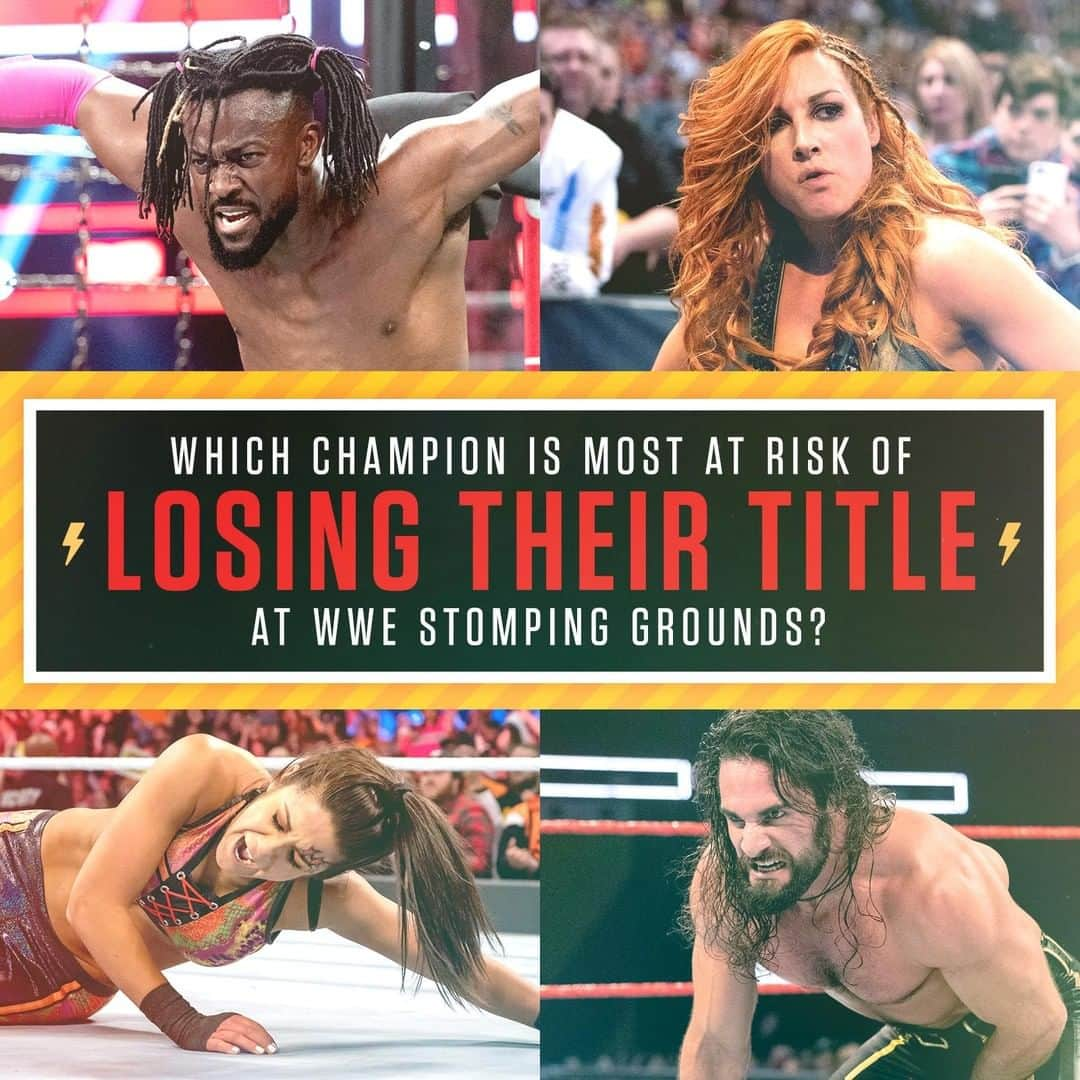 WWEさんのインスタグラム写真 - (WWEInstagram)「Which champ is in the most danger tonight? #WWEStompingGrounds」6月24日 4時00分 - wwe