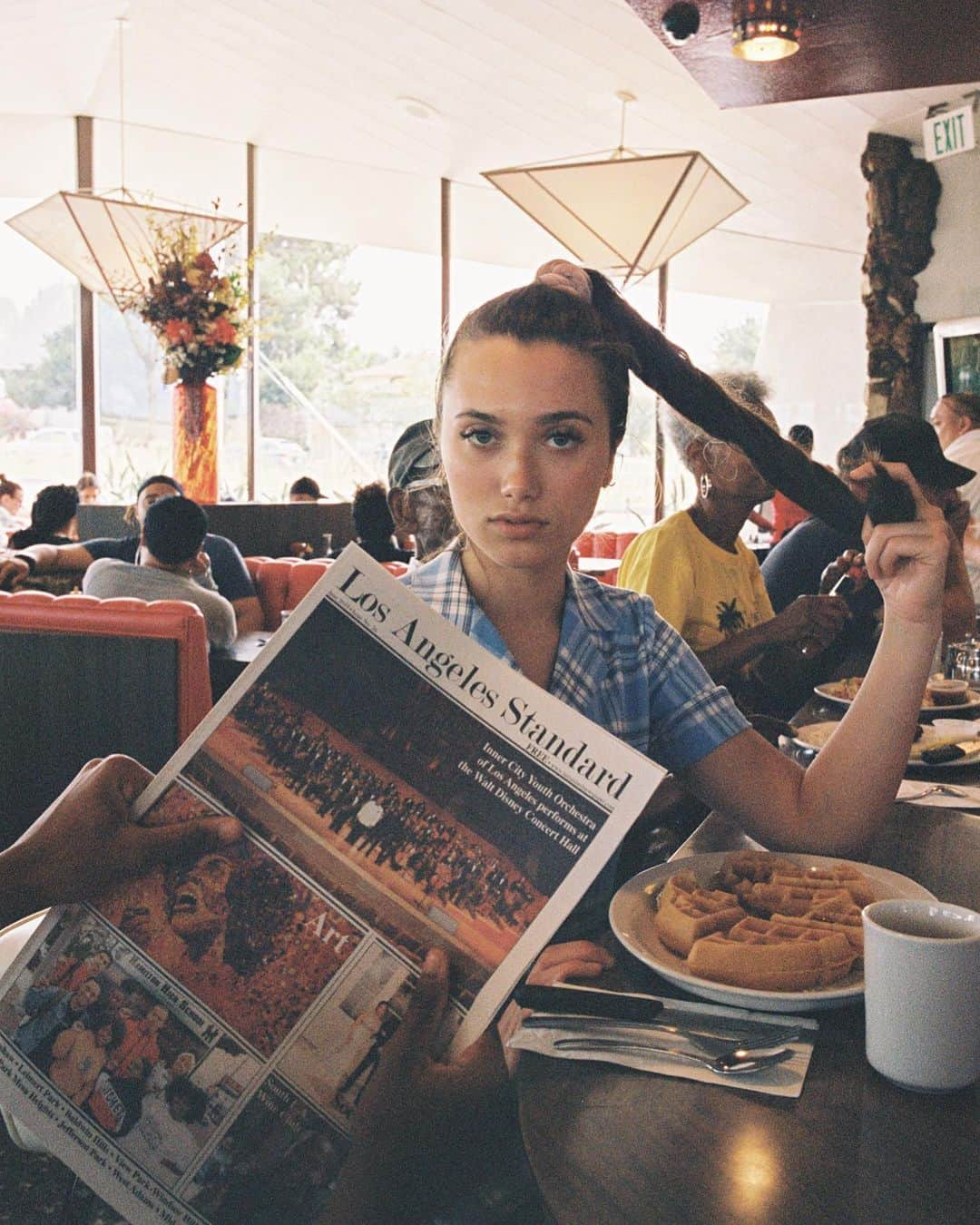 Bryant Eslavaさんのインスタグラム写真 - (Bryant EslavaInstagram)「breakfast food served all day / since 1958 @hannahmeloche @alexgowon 🥞 - slide 👈 to see more photos-」6月24日 4時44分 - bryant