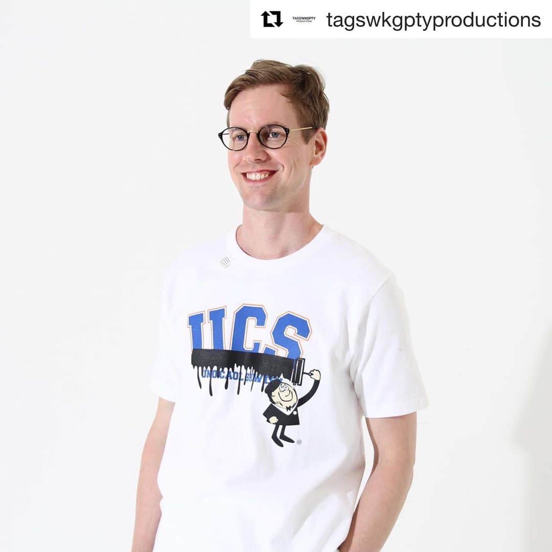 のインスタグラム：「いよいよ明日から宇野薫商店設立20周年を記念『ONEHUNDRED ATHLETIC JIU-JITSU-GI ART EXHIBITION & 100A POP-UP STORE at BRICK & MORTAR』という名のアニバーサリーイベントを村上美術株式会社協力のもと、期間限定で開催します。 皆さまお待ちしております！  #unocaolshowten #caoluno  #宇野薫 #宇野薫商店  #Repost @tagswkgptyproductions with @get_repost ・・・ UCS × TAGS WKGPTY College Tee﻿ ■ONEHUNDRED ATHLETIC JIU-JITSU-GI ART EXHIBITION & 100A POP-UP STORE﻿ 会期：2019年6月25日（火）～ 6月30日（日）﻿ 会場：BRICK & MORTAR 中目黒店﻿ 住所：東京都目黒区中目黒 1-4-4﻿ 営業時間：12:00～19:00﻿ 電話：03-6303-3300﻿  #tagswkgpty  #graphic #logo #tshirt #visualcommunication #design  #popupshop #packagedesign #streetfashion #fashion #art #tokyo #japan @unocaolshowten  @tagswkgptyproductions」