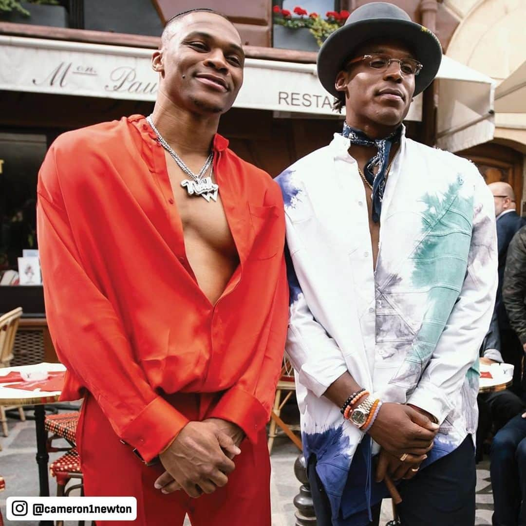 NFLさんのインスタグラム写真 - (NFLInstagram)「Two of the freshest collide. (via @cameron1newton) @russwest44」6月24日 10時00分 - nfl