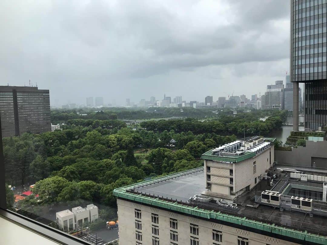 福田淳子さんのインスタグラム写真 - (福田淳子Instagram)「お誕生日のお祝いにアフタヌーンティーと映画鑑賞をプレゼントしてもらいました。帝国ホテルのインペリアルラウンジ アクアは席の間がゆったりしてて、窓が大きくてその解放感がとても贅沢でした。お天気は雨が降ったりやんだりだったのですが、その様子を見ているのもとても楽しかったです。緑がキラキラして美しい。お茶もいろんなバリエーションがあるし、スイーツもセイボリーもたくさんあって大満足。眺めとか空間の感じとオーセンティックな雰囲気とか、かすごく好きなのでまたきたいな。映画はプレミアムシートでアラジンを。最後の最後までどうなるかドキドキ。展開は知ってても充分楽しい。元の雰囲気は壊さずに、現代版的にパワーアップしてる部分もあり私は好きでした。まさにエンターテイメント、という感じでいろんな人が楽しめて、ハッピーなメッセージを受け取れるよい映画だと思います。  まりちゃん @rosa8118 とは打ち合わせしなくても、いつもお洋服コーディネートが勝手にされてる気がします。いろいろおしゃべりもして楽しい時間。  #myfavoritepowerspots  #インペリアルラウンジアクア  #imperialhotel  #アフタヌーンティー #afternoontea  #aladdin  #令和デート #💙+💛=💚」6月24日 10時16分 - junjunfukuda