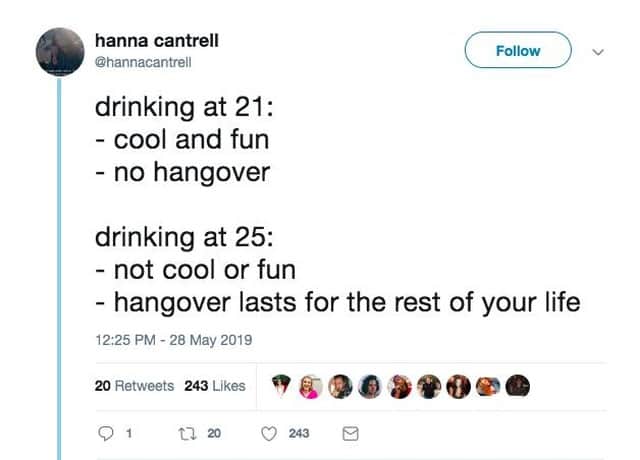Vita Coco Coconut Waterのインスタグラム：「We're telling you right now Hanna, your hangover will definitely not last the rest of your life if you drink Vita Coco.  Helping with hangovers since 2004.」
