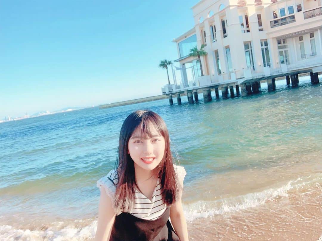田中美久さんのインスタグラム写真 - (田中美久Instagram)「✨🏝💕💕 #ももち浜 #blue #sea #cute #pastelcolor #福岡 #love」6月24日 20時35分 - mikumonmon_48
